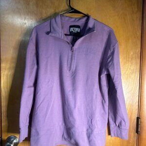 Victoria Secret Women’s Mauve Pullover Quarter Zip